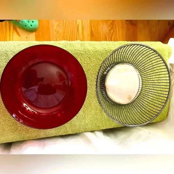 Gorgeous Vintage Gorham Silver Wired Bowl with Ruby Red Glass Insert Sweden - Picture 2 of 7